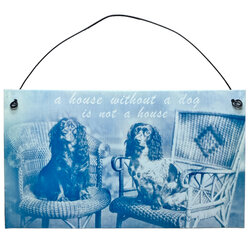 Metalen bord A house without a dog