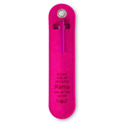 Luxe pen etui - Jij bent echt de allerliefste mama van de hele wereld