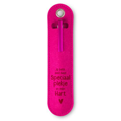 Luxe pen etui - Jij hebt een speciaal plekje in mijn hart