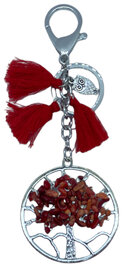 Tassenhanger Tree of Life Koraal met Uil Hanger