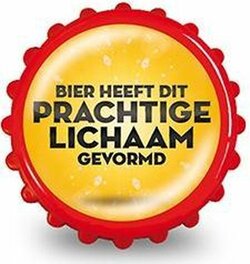Ronde flesopener - Bier heeft dit prachtige lichaam gevormd
