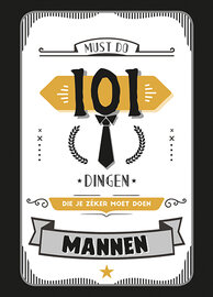 Boek 101 dingen die je zeker moet doen - Mannen editie