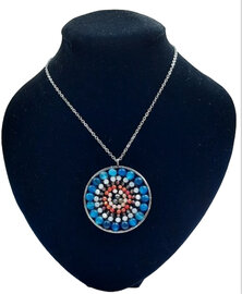 Mandala ketting Band Agaat natuursteen - Beschermend en stabiel