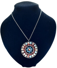 Mandala ketting Larderiet natuursteen - Voor kracht en zelfvertrouwen
