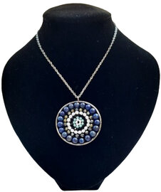 Mandala ketting Lapis Lazuli natuursteen - Wijsheid en inzicht