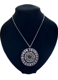 Mandala ketting Amethist natuursteen - Beschermend en kalmerend