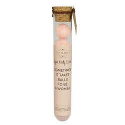 Vegan Body Scrub Sometimes it takes balls - dierproefvrij