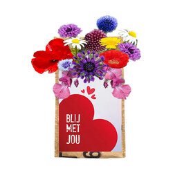 Hangtuintje Blij met jou - bijenbloemen - Fair Trade