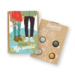 Bloembommetjes: Jij kleurt mijn wereld - kleurrijke giftset