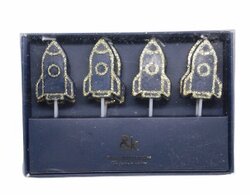 Raket kaarsjes - feestelijke taartkaarsjes in geschenkverpakking