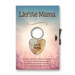 Sleutelhanger Gelukshartje Liefste Mama