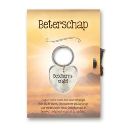 Sleutelhanger Gelukshartje Beterschap 