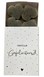 Zeepjes Hartelijk Gefeliciteerd - Harten zeepjes OP=OP