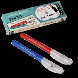 Secret agent pennen set