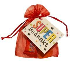 Tiny Tony’s Chocolonely Super Bedankt in organza zakje