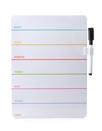 Weekplanner whiteboard