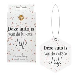 Autogeurhanger Leukste juf