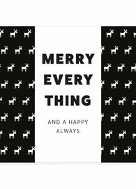 Chocolade reep - Merry Everything and a Happy Always - Puur en Wit