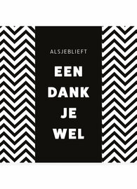 Chocolade reep - Alsjeblieft een Dankjewel - Puur en Wit
