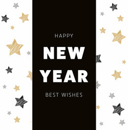 Chocolade reep - Happy New Year Best Wishes - Fairtrade