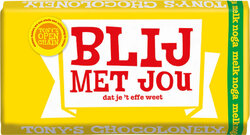 Tony's Chocolonely Blij met jou, dat je 't effe weet