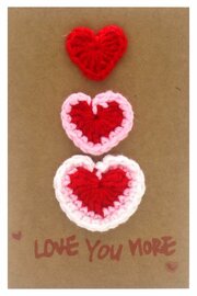 Handgemaakte kaart Love you more