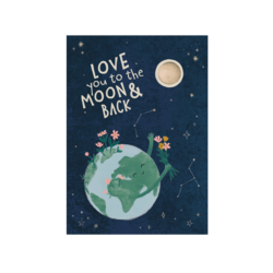 Bloembommetje Love you to the moon and back
