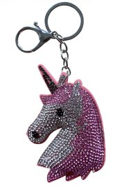 Luxe Eenhoorn sleutelhanger met strass voor een magische uitstraling