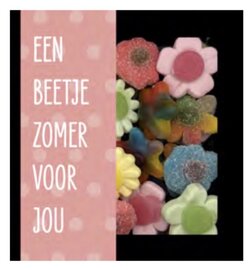 Snoepdoosje Een beetje zomer voor jou - Winegum bloemetjes