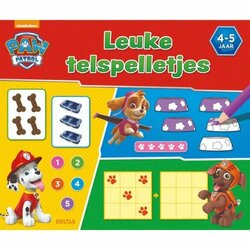 Boek Leuke telspelletjes Paw Patrol 4-5 jaar