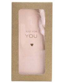 Kraft Cadeaudoosje For You - Droogbloem op kleivoetje