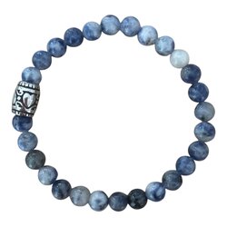 Dames armband sodaliet met basic kraal
