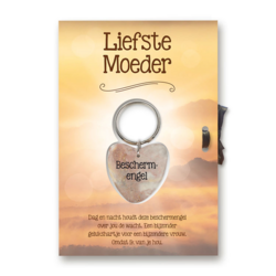 Sleutelhanger Gelukshartje Liefste moeder