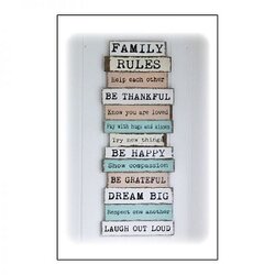 Een zakje vol family rules geurzakje