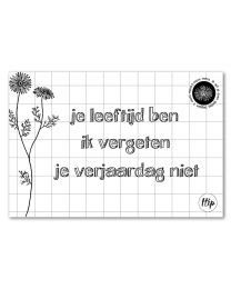 Je leeftijd ben ik vergeten geurzakje Je leeftijd ben ik vergeten geurzakje