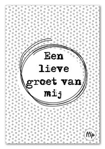 Een lieve groet van mij geurzakje Een lieve groet van mij geurzakje