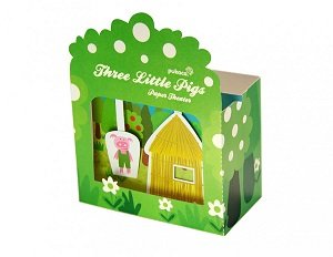 3 Kleine biggetjes Papieren theater DIY 3 Kleine biggetjes Papieren theater DIY