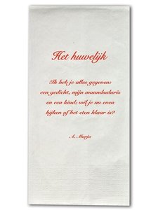 Servetten Het Huwelijk Servetten Het Huwelijk