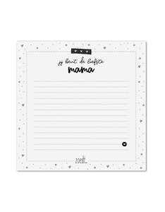 Notitieblok Jij bent de liefste mama Notitieblok Jij bent de liefste mama