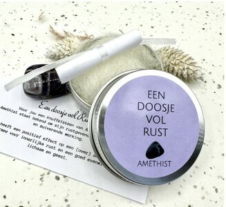 Een doosje vol rust - Amethist Een doosje vol rust - Amethist