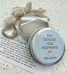 Een doosje vol inspiratie - Bergkristal Een doosje vol inspiratie - Bergkristal
