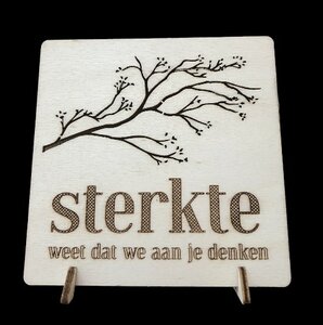 Sterkte (houten wenskaart) Sterkte (houten wenskaart)