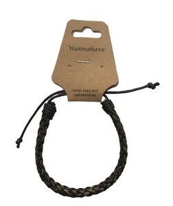Lederen herenarmband  Lederen herenarmband