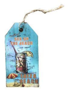 Houten bordje: sex on the beach