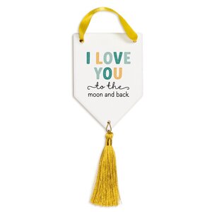 Hanger van keramiek I love you