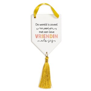 Hanger van keramiek De wereld is zoveel mooier