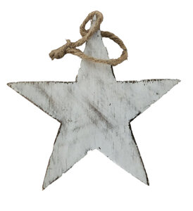 Ster van hout staand