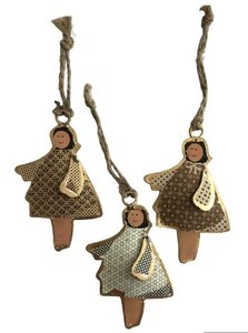 Angel Angela metalen hanger set van 3