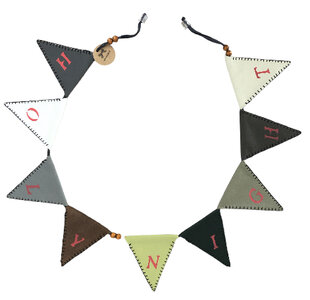 Kerstslinger van leer - Holy night OP=OP