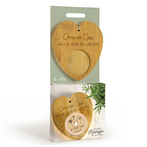 Lichtje met verborgen berichtje: Oma en Opa jullie zijn de liefste